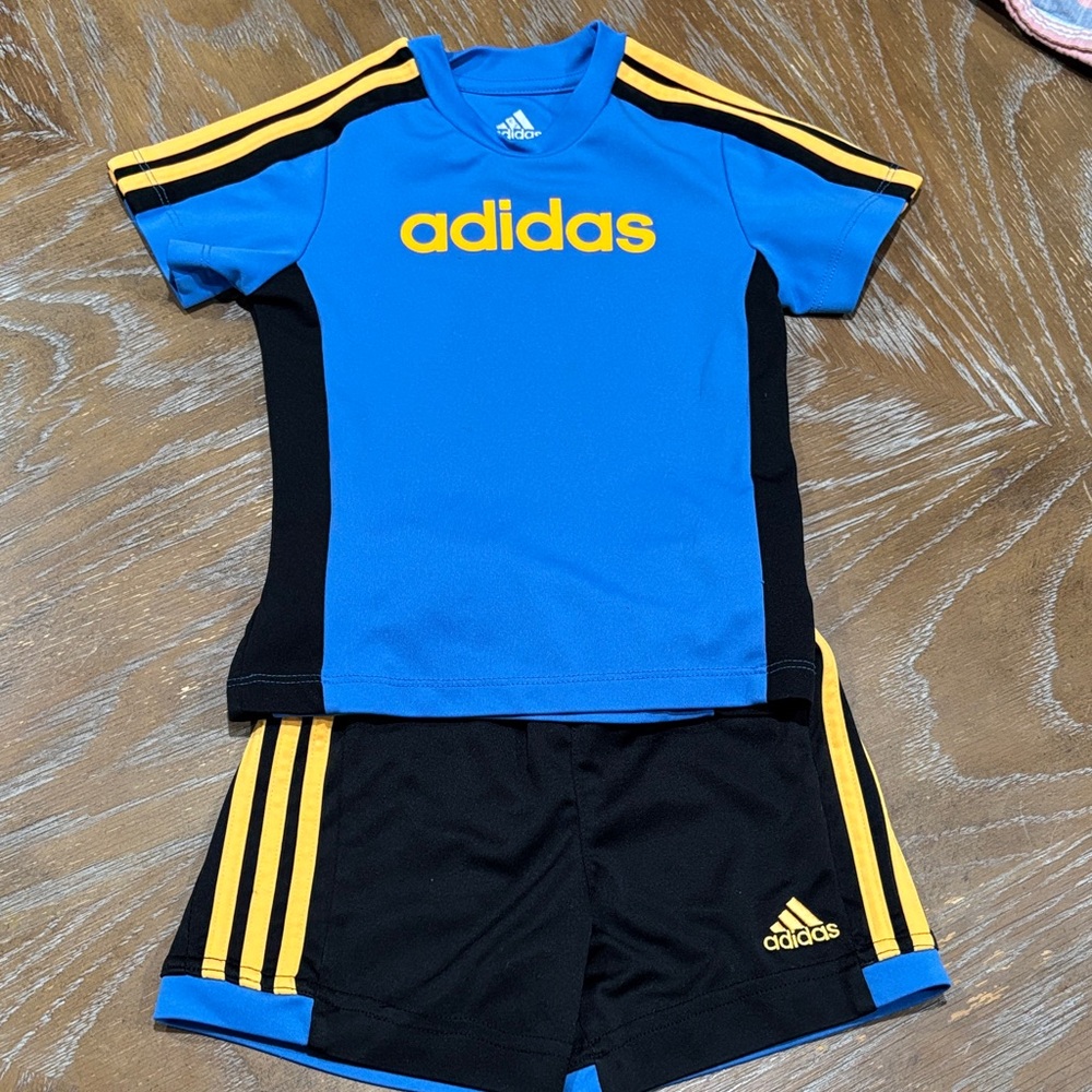 18 month sports Adidas Kids' Blue and Black Sports Outfit-18 months soccer, set